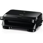 Braun Sandwichmaker Braun SM5000BK Sandwich Maker und Grill. Multifunktionaler Kontaktgrill und Waffeleisen in elegantem Schwarz