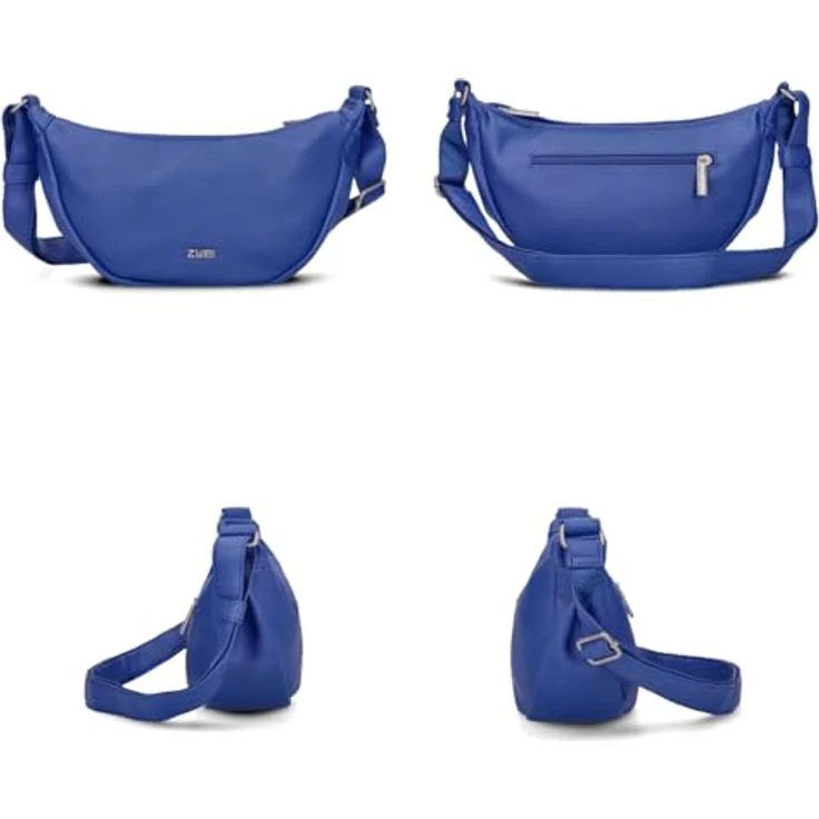 Zwei Mademoiselle.M Umhängetasche, blau, 32 cm, aus 100% Polyurethan – Bild 3