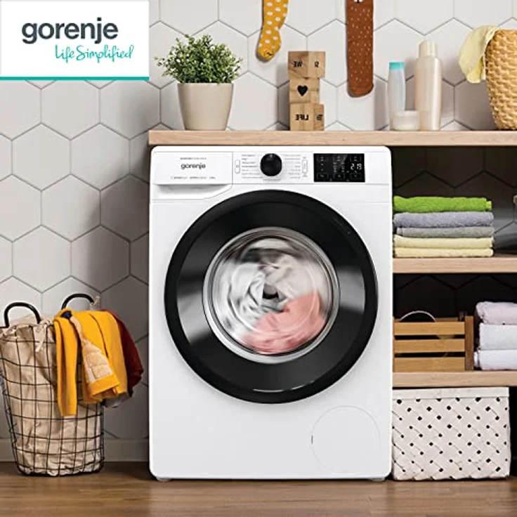 Gorenje WNEI86BPS, Waschmaschine, B, Fassungsvermögen 8 kg, Standgerät, Breite 60 cm – Bild 4