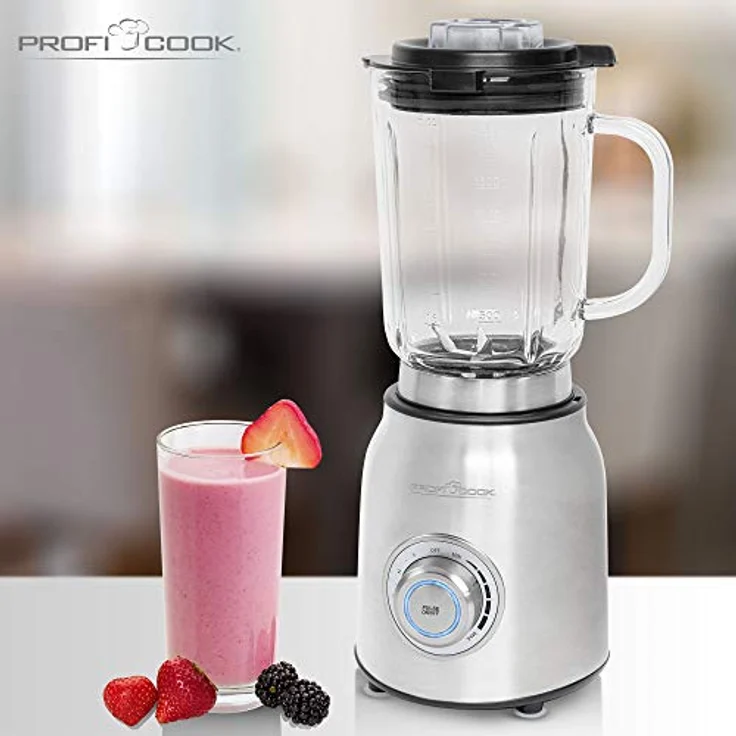 ProfiCook PC-UM 1207 Standmixer, 1200W, 1,75l, Glasbehälter, Longlife-Profi Motor, edelstahl – Bild 5