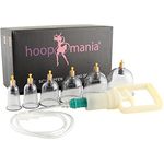 hoopomania SCHRÖPFGLÄSER [6 Stück] Schröpfset aus Kunststoff für einfaches Vakuum Schröpfen am Rücken, Entspannung und Fettabbau unterstützend, in verschiedenen Größen