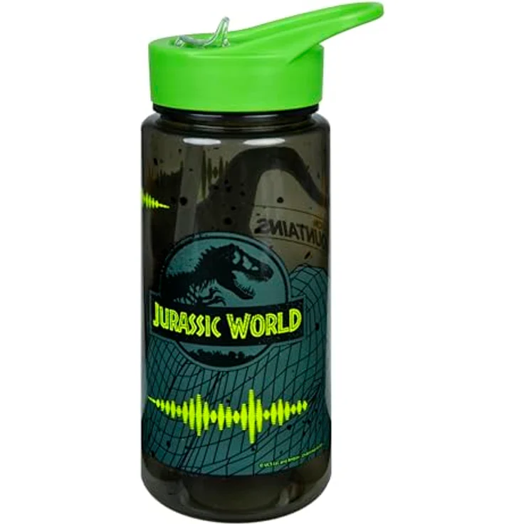Scooli AERO Trinkflasche Jurassic World, 500 ml mit Drehverschluss, für Schule und Sport – Bild 3