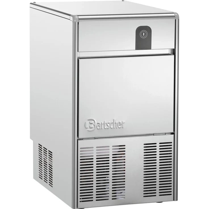 Bartscher Eiswürfelbereiter Q 26, geräuscharmer Betrieb dank Paddelsystem und Verdampfer mit Fingern