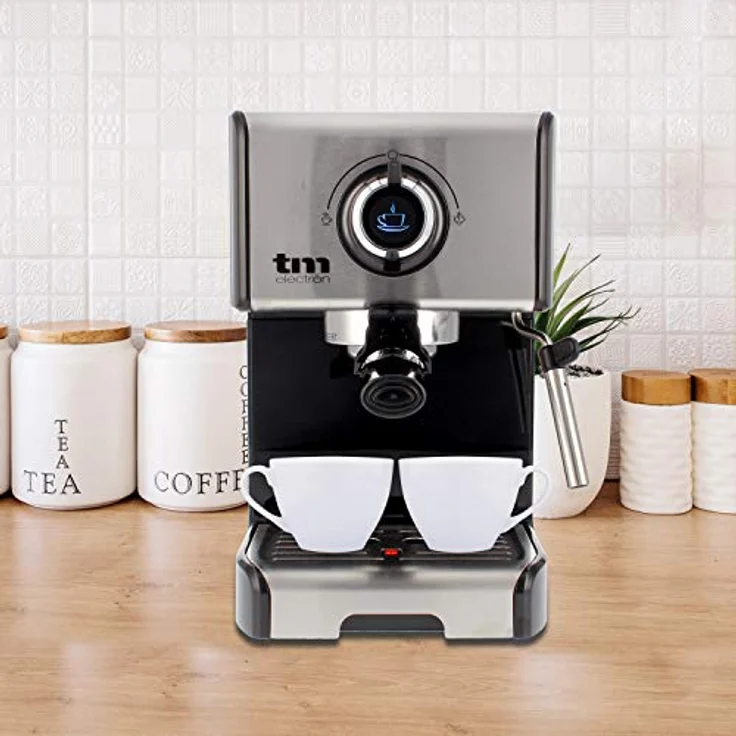 TM Electron TMPCF101 Manuelle Espressokocher mit 15 bar Druck, Edelstahl – Bild 9