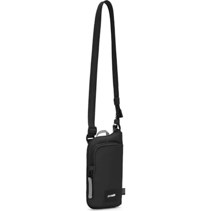 "Pacsafe Umhängetasche Go Tech Crossbody Bag, schwarz, mit RFID Blocker-Schutz und stichfestem Reißverschluss" – Bild 5