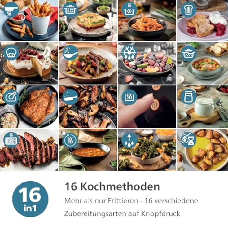 Philips Airfryer 6.2L NA330/00, Heißluftfritteuse mit 6,2 Liter Fassungsvermögen – Bild 5