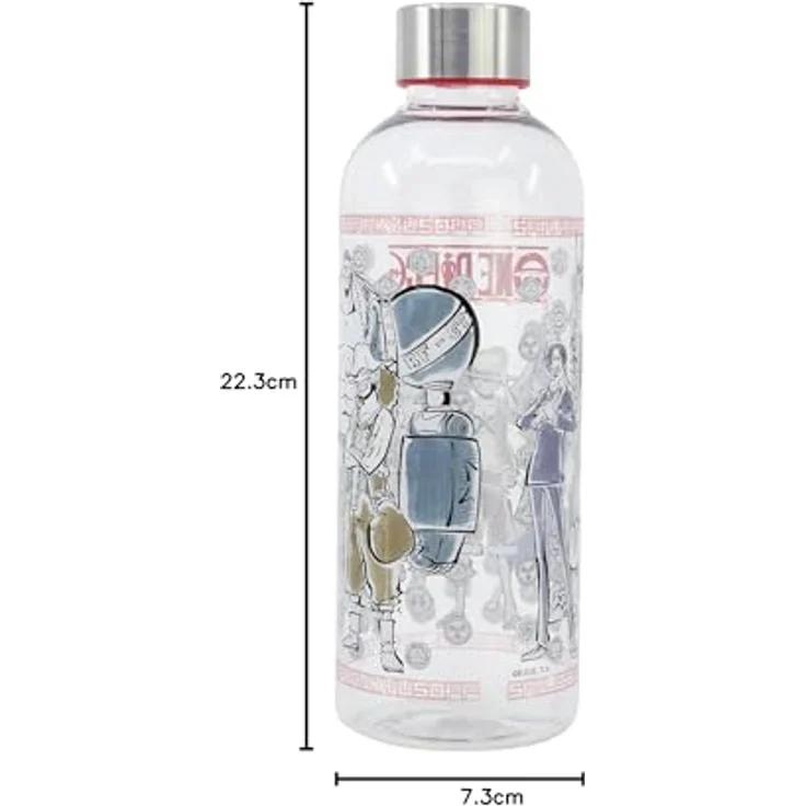 Stor One Piece Trinkflasche 850 ml mit ikonischem Strohhutpiraten-Design, für Schule & Sport – Bild 3