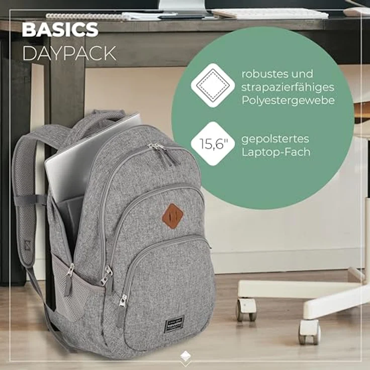 travelite Basics Rucksack Melange, 45 cm – Bild 3