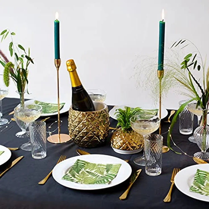 Talking Tables Emporium Ananas-Keramikeiskübel, goldfarben, H 30 x B 16 cm – Bild 11