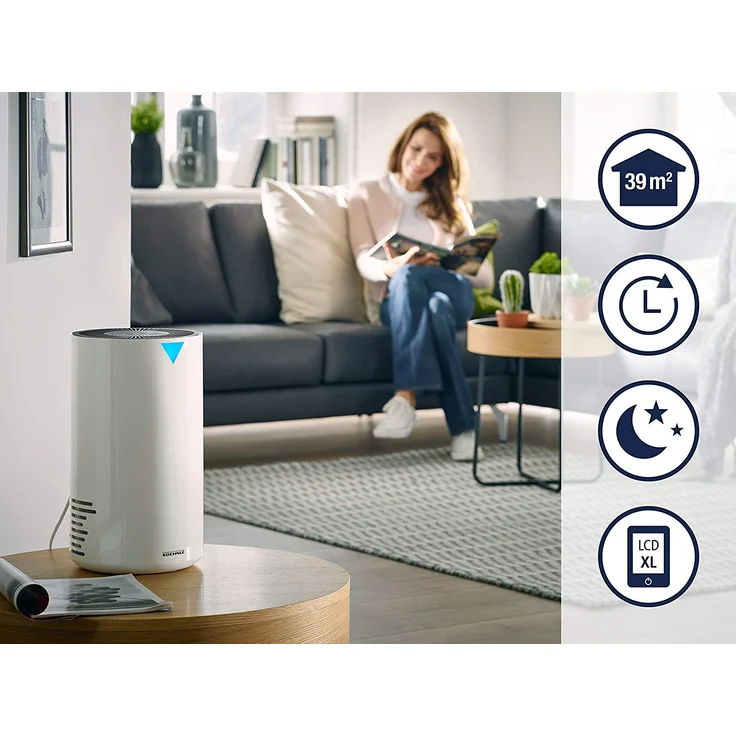 Soehnle Airfresh Clean 300 Luftreiniger, bis 44 m² Raumgröße, zuschaltbares UV-C-Licht, ideal für Allergiker geeignet – Bild 5