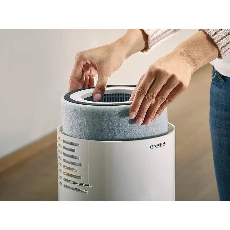 Soehnle Airfresh Clean 300 Luftreiniger, bis 44 m² Raumgröße, zuschaltbares UV-C-Licht, ideal für Allergiker geeignet – Bild 4