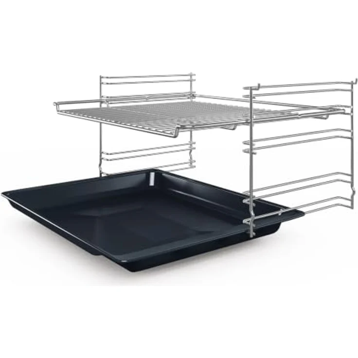 Bosch HNDBB210, Einbau-Geräte-Set mit 66 l Garraum, schwarz, 3D-Heißluft und Glaskeramikfeld – Bild 7