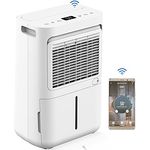 Greenmigo Alpha-Q13 Pro WIFI Luftentfeuchter 13L/24h - Leiser Entfeuchter mit Antibakteriellem Filter und Ionisator, für Räume bis 50m² - Weiß