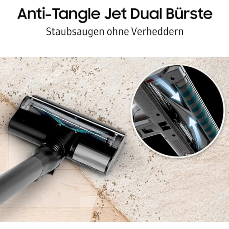Samsung Akku-Handstaubsauger BESPOKE AI Jet, 280W, Akku+ Wet & Clean, beutellos, VS80F28EGS/WD, 770 W, lange Akkulaufzeit bis 60 min – Bild 12