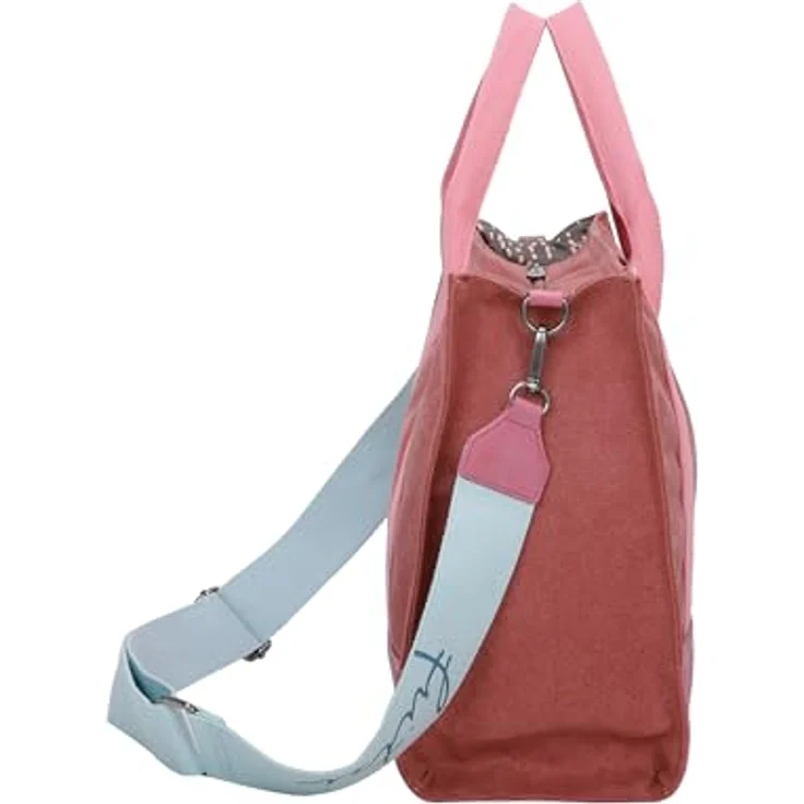 Fritzi aus Preußen Handtasche, Canvas Handtasche 40 cm, Braun, abnehmbarer Schulterriemen für Crossbody-Trageweise – Bild 5