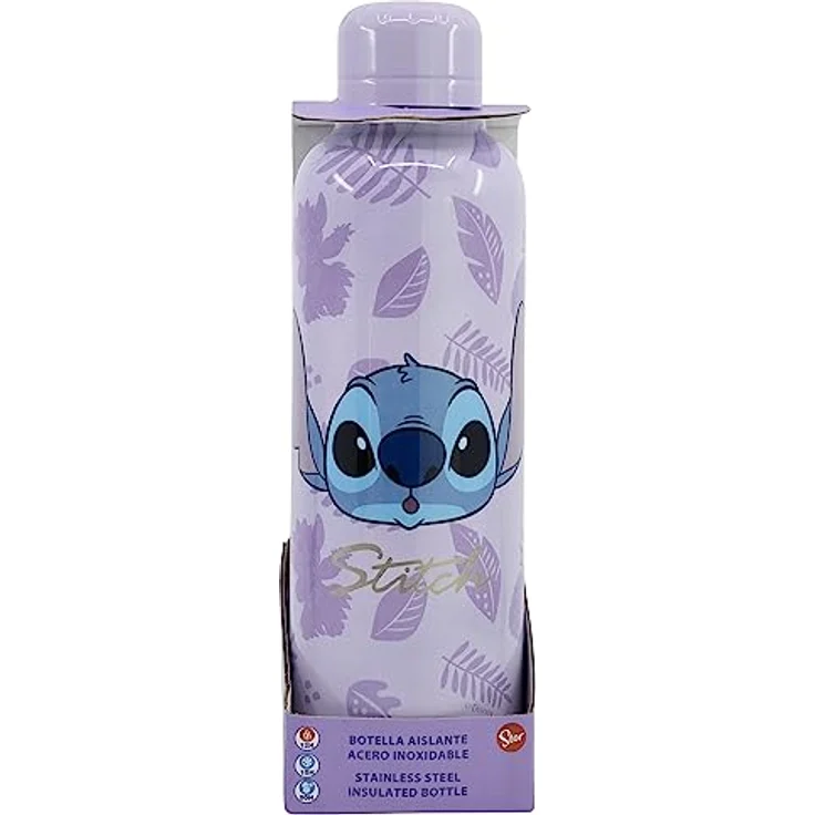 Stor THERMOSFLASCHE AUS EDELSTAHL 515 ML | STITCH PALMS, BPA-frei, offiziell lizenziertes Produkt – Bild 3