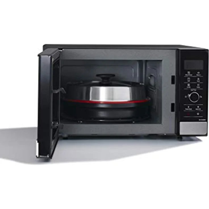 Panasonic NN-GD38HSGTG Mikrowelle mit Grill, Standgerät, 1000 Watt, Dampfgarer, Steamer, Kombi-Mikrowelle, Pizza-Pfanne, 23 Liter Garraum, edelstahl-schwarz – Bild 4
