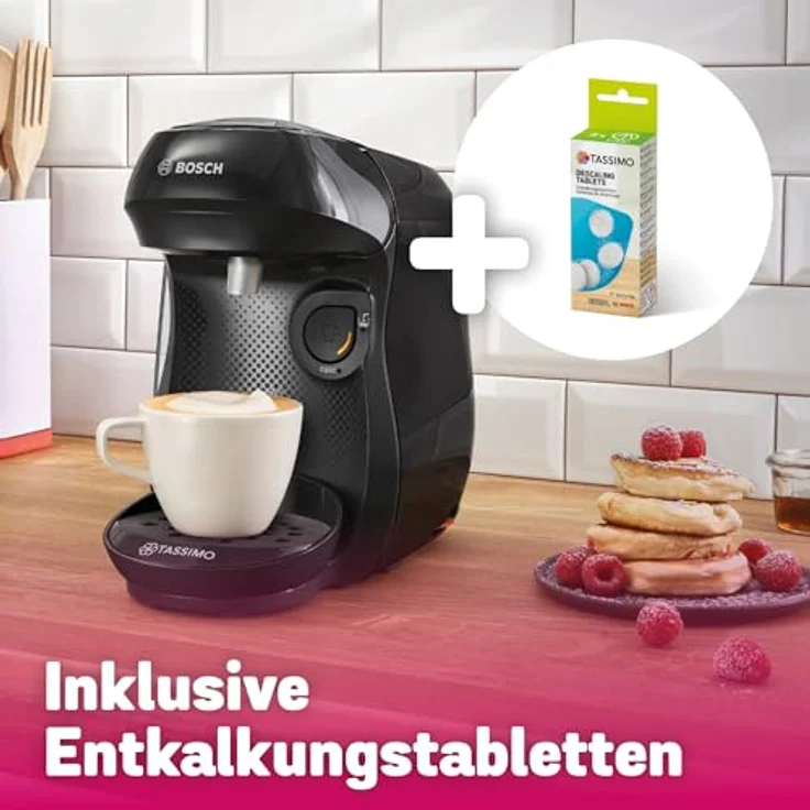 TASSIMO Kapselmaschine TAS102E, Recycled black, 1400 W, Made in Europe – Bild 3