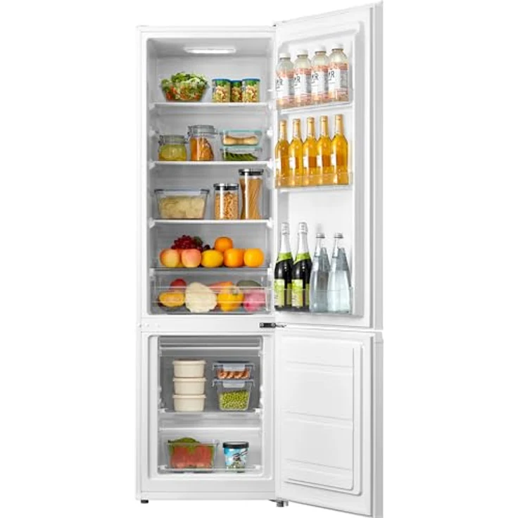 Comfee Kühl-/Gefrierkombination RCB359WH2 / LED-Beleuchtung/Weiß – Bild 4