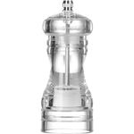 HENDI Salzmühle mit Keramik-Mahlwerk, einstellbar, transparent, 50x(H)113mm, Acryl