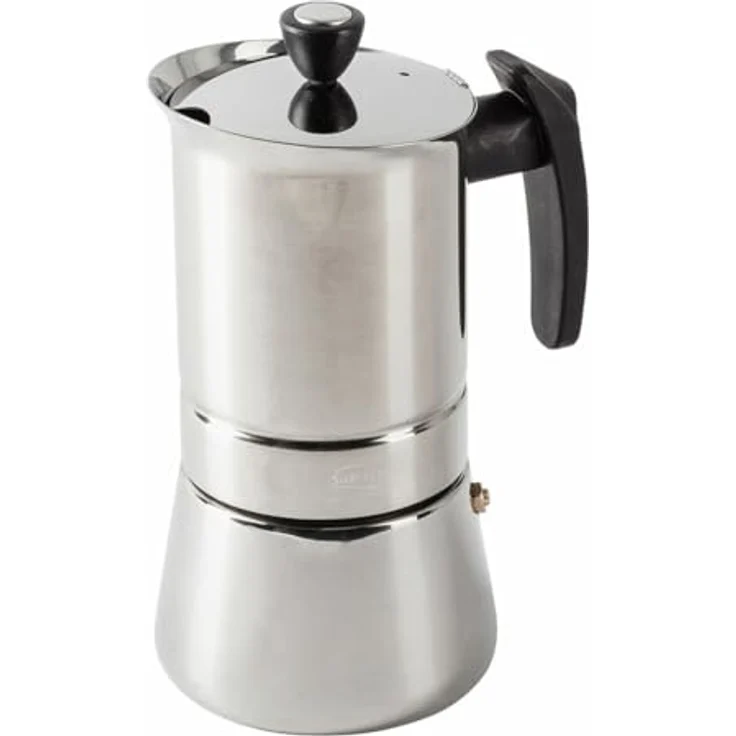 San Ignacio Moods SG-3594, Edelstahl Espressokocher für 6 Tassen, geeignet für alle Herdarten – Bild 2