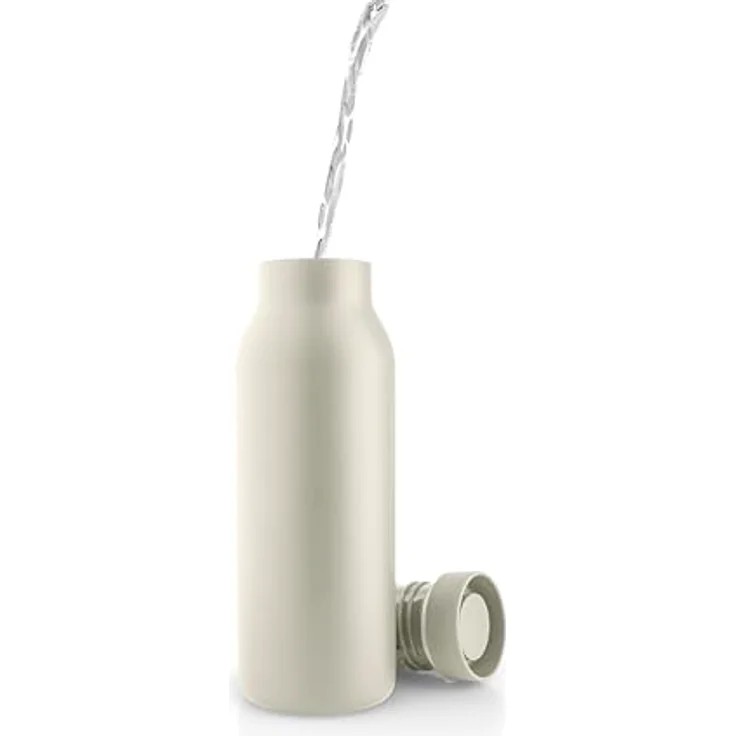 Eva Solo Urban Isolierflasche 0,5 l Coconut, aus 90 % Post-Consumer-Recycling-Edelstahl, doppelwandig, 100 % dicht, spülmaschinengeeignet – Bild 2
