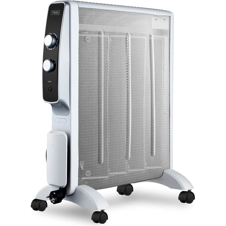 Trebs 99400 Mobiler Mica Heizelement-Heizofen auf Rollen - Weiß