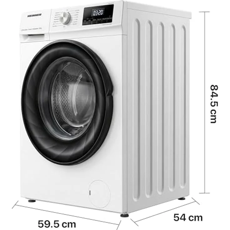 Heinner HWDM-H8514A Waschtrockner 8 kg Trocknen / 5 kg Waschen, 1400 U/min, Allergie-Dampf, Energieeffizienzklasse A, Weiß – Bild 3