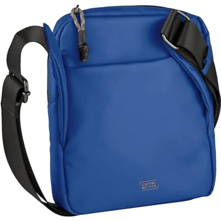 camel active Explore Herren Umhängetasche Crossbody Bag Klein Blau, nachhaltiges recyceltes Nylon – Bild 2