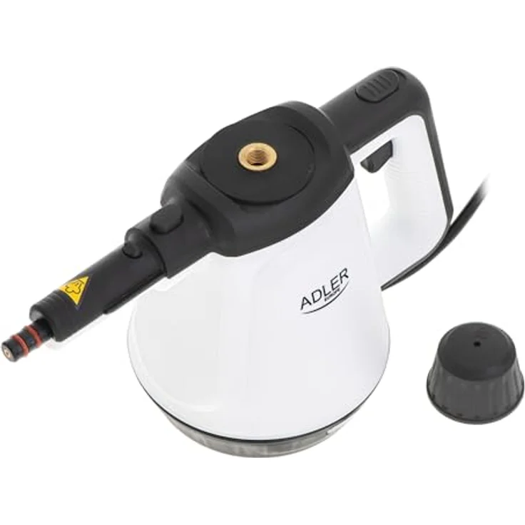 Adler AD 7038 Dampfreiniger, 2000 Watt, 120°C, mit 13 Zubehörteilen, schwarz-weiß – Bild 6