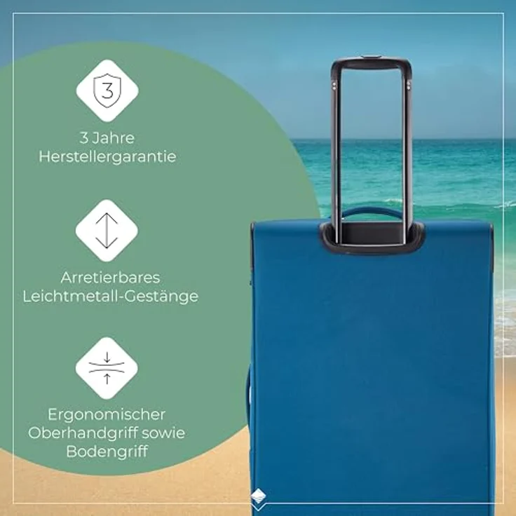 Travelite Chios Trolley L 78 Petrol, 90 l Volumen – Bild 6