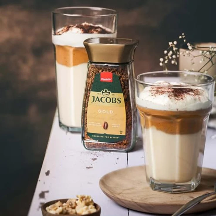 Jacobs Gold, Löslicher Kaffee, Instantkaffee, Instant Kaffee, Löskaffee, Glas, 100 g – Bild 4