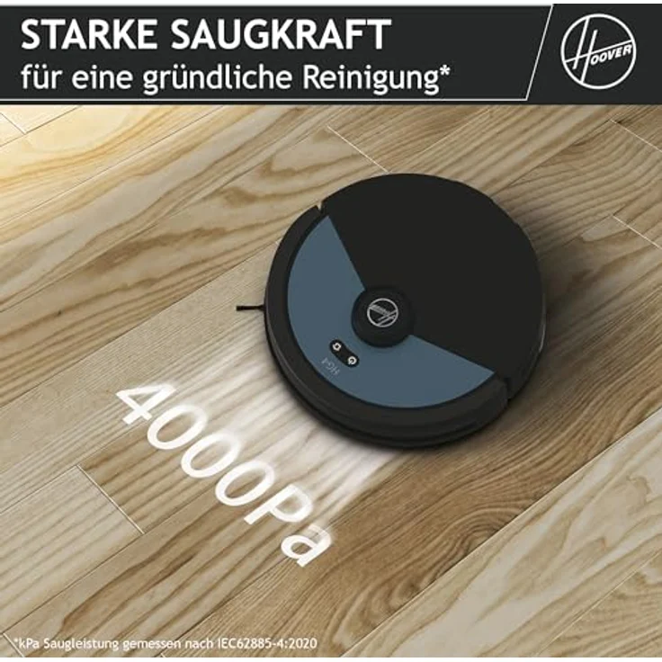 Hoover HG4 Saugroboter mit Wischfunktion und Absaugstation – 4000Pa Saugkraft, Lasernavigation & App-Steuerung – selbstentleerender Staubsauger-Roboter mit Hindernissensor & Station-Rückkehr [HG450HP] – Bild 4