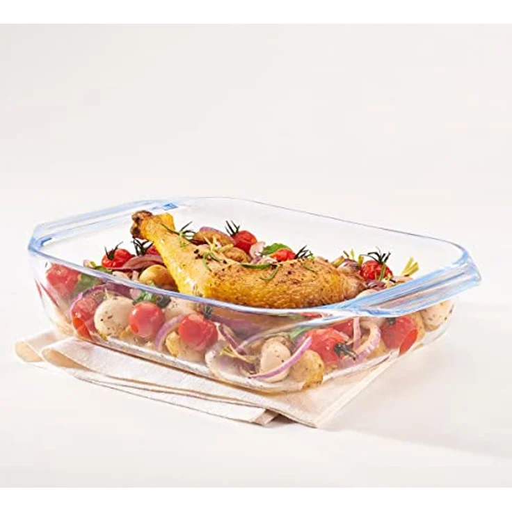 Pyrex 1040733 Ofenform eckig 34 x 22cm, mit Griffen, Glas – Bild 3