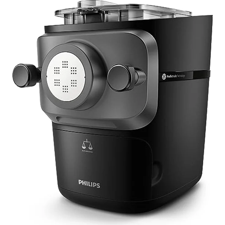 Philips Nudelmaschine Serie 7000 - ProExtrude-Technologie, Automatisches Abwiegen, vollautomatisch, 8 Formscheiben, Schwarz (HR2665/93) – Bild 2