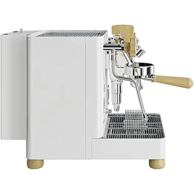 Lelit Bianca PL162T, Espressomaschine mit doppelt Boiler, Paddle-System, L58E-Gruppe und edlem Nussbaumholzgriff, Edelstahl – Bild 3