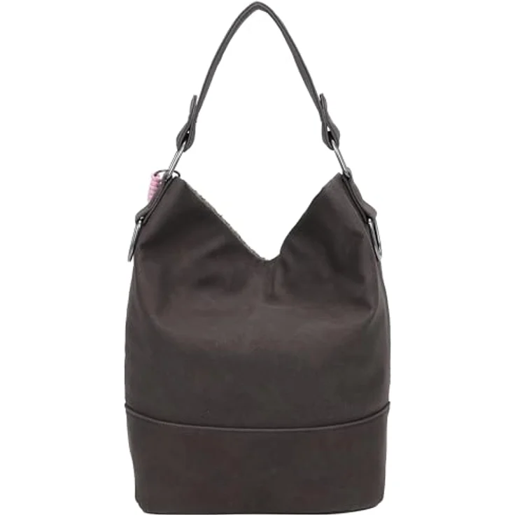 Fritzi aus Preußen Olga Schultertasche, Handtasche 27 cm, Braun mit Magnetverschluss und geräumigem Hauptfach – Bild 3