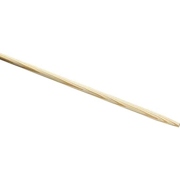 Besenstiel, Gerätestiel, Schaufelstiel, Holzstiel, Rundkopf mit Konus - Länge: 140cm Ø 28 mm – Bild 2