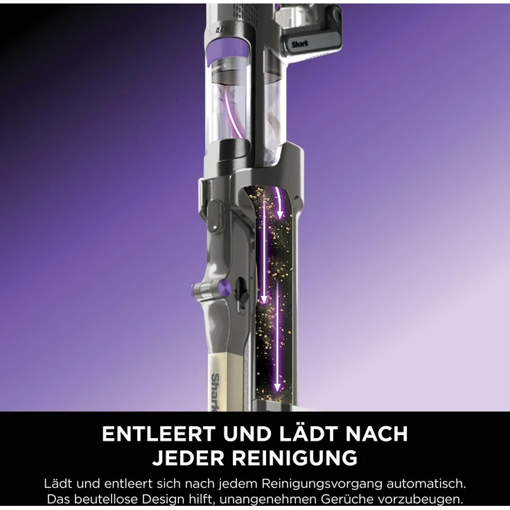 Shark PowerDetect Clean & Empty Akku-Staubsauger 380W, 70 Min Laufzeit, 2L Volumen, EdgeDetect, ideal für Tierhaare & Allergiker – Bild 7