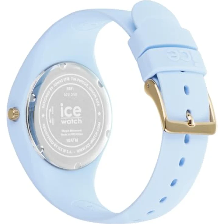 ICE Watch Damenuhr ice 022360, Edelstahl mit blauem Silikon-Band, Quarzwerk, 37 mm, bis 10 Bar wasserdicht – Bild 4