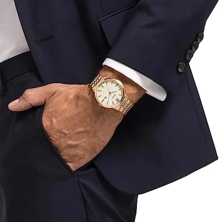 Joop! Armbanduhr Herren Quarz Analog, mit Edelstahl Armband, Silber, 10 bar Wasserdicht, End of Life System, Kommt in Uhren Geschenk Box, 2035618 – Bild 2