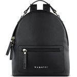 bugatti Ella City Rucksack, Schwarz, 28 cm, aus 100% Polyurethan, kompakte Größe 24 cm x 12 cm x 28 cm
