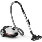 Philips Bodenstaubsauger XD6122/12 6000 Serie, Allrounder mit HEPA-Allergiefilter, 900 W, mit Beutel, 4 l Fassungsvermögen und TriActive+ LED-Düse, Arktic-weiß glänzend