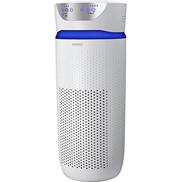 HoMedics 5 in 1 TotalClean Luftreiniger, HEPA-Filtersystem und Aktivkohle mit Luftaustausch, 4,8 Mal pro Stunde
