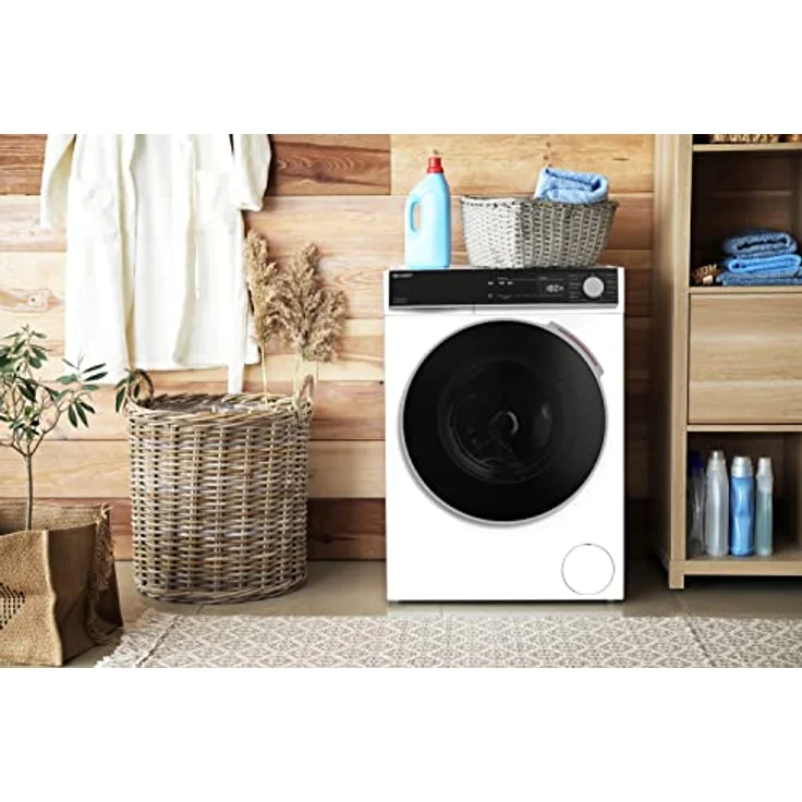 Sharp ES-NFB814CWA-DE, Frontlader-Waschmaschine, A, Fassungsvermögen 8 kg, Standgerät, Breite 60 cm – Bild 5