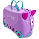 TRUNKI Trunki Handgepäck Und Kinderkoffer zum Draufsitzen | Kinder Risen Geschenk für Mädchen Und Jungen | Trolley Cassie Katze (Lila)