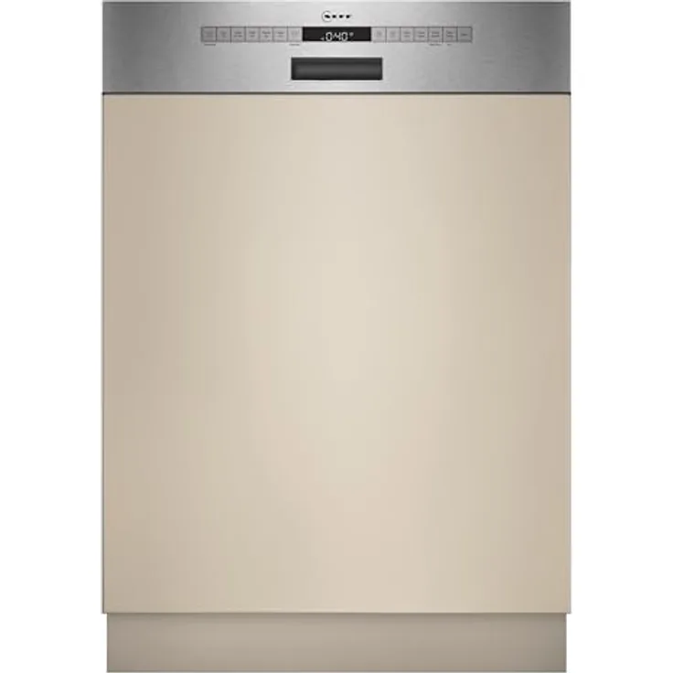 Neff S145HTS06E N 50, integrierbarer Geschirrspüler, 60 cm, 13 Maßgedecke, gebürsteter Stahl, 6 Programme, Home Connect-fähig