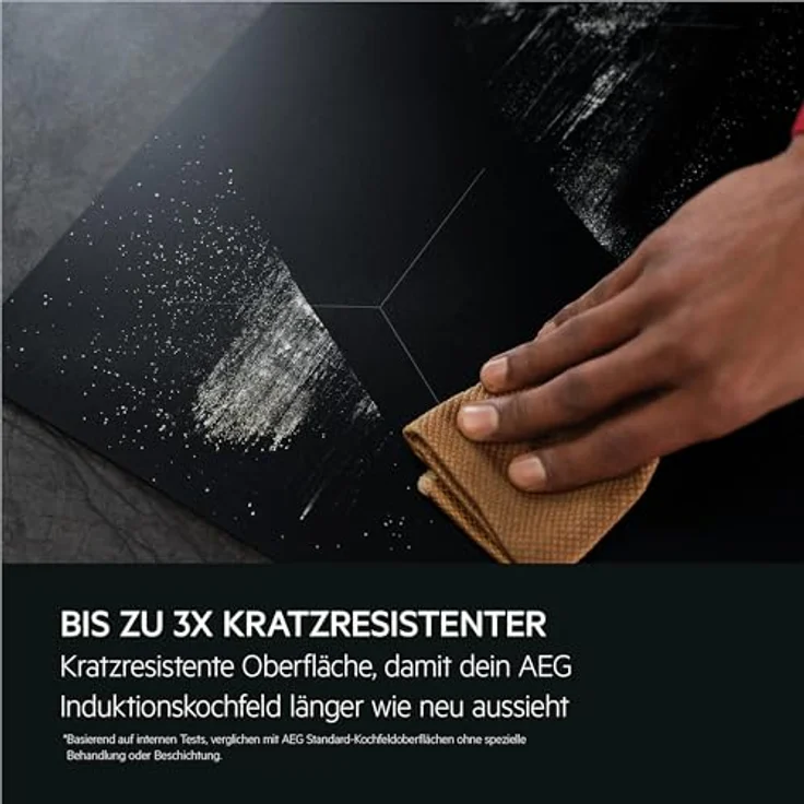 AEG Induktionskochfeld TO84IA0FIT, 80 cm, Autark mit 4 Flex-Kochzonen, kratzresistenter SaphirMattSE-Oberfläche, Powerfunktion, Timer und Touch-Bedienung, rahmenlos, Made in Germany – Bild 3