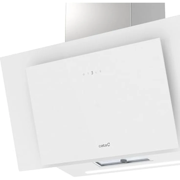 CATA Thalassa Pro 80 GWH, Dunstabzugshaube mit 640 m³/h, digitaler Steuerung, Timer und LED-Beleuchtung, weiß – Bild 2