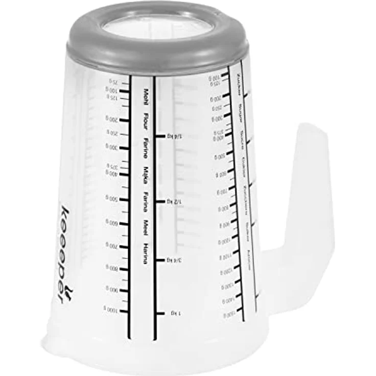 keeeper Masimmo Messbecher 13,5 x 19 cm, mit rutschfestem Boden, spülmaschinenfest, ideal zum Abmessen von Flüssigkeiten – Bild 3